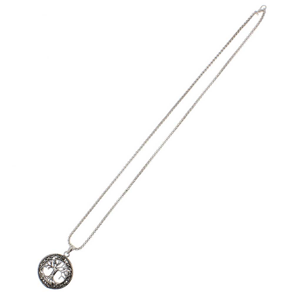 Zac's Alter Ego - Tree of Life Necklace - Silver coloured